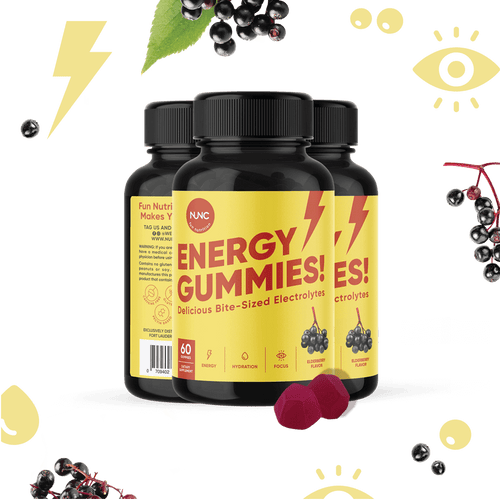 NUNC - Energy Gummies - 3 Bottles.