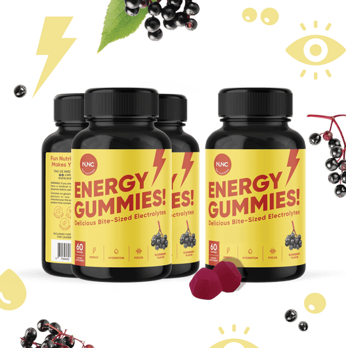 NUNC - Energy Gummies - 4 Bottles.