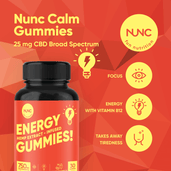 Load image into Gallery viewer, NUNC - Energy Hemp Gummies - 3 Bottles.
