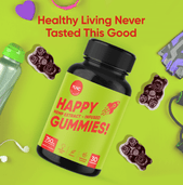 Load image into Gallery viewer, NUNC - Happy Gummies - 8 Bottles.
