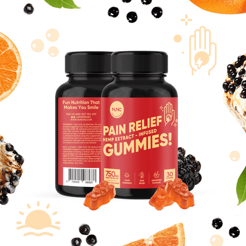 NUNC - Pain Relief Gummies - 2 Bottles.