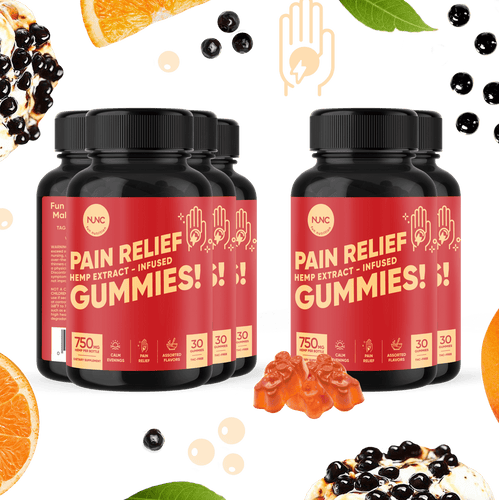 NUNC - Pain Relief Gummies - 6 Bottles.