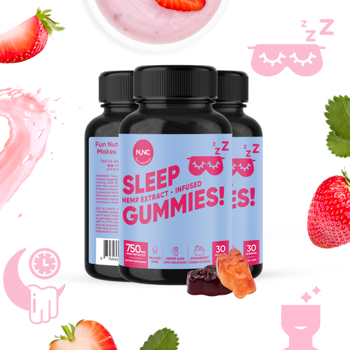 NUNC - Sleep Gummies - 3 Bottles.