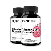 Load image into Gallery viewer, NUNC - Vitamin B12 Gummies (1,500 MCG) - 2 Bottles.
